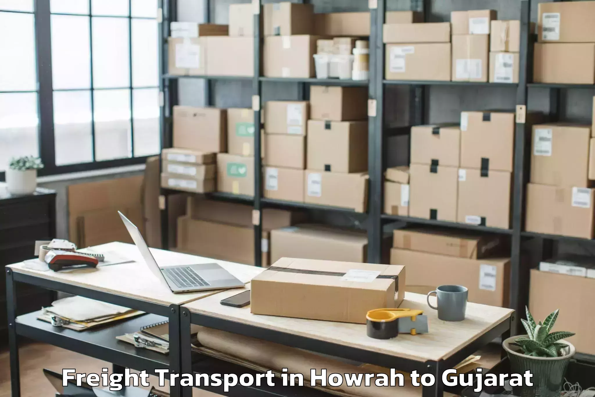 Expert Howrah to Vansda Freight Transport